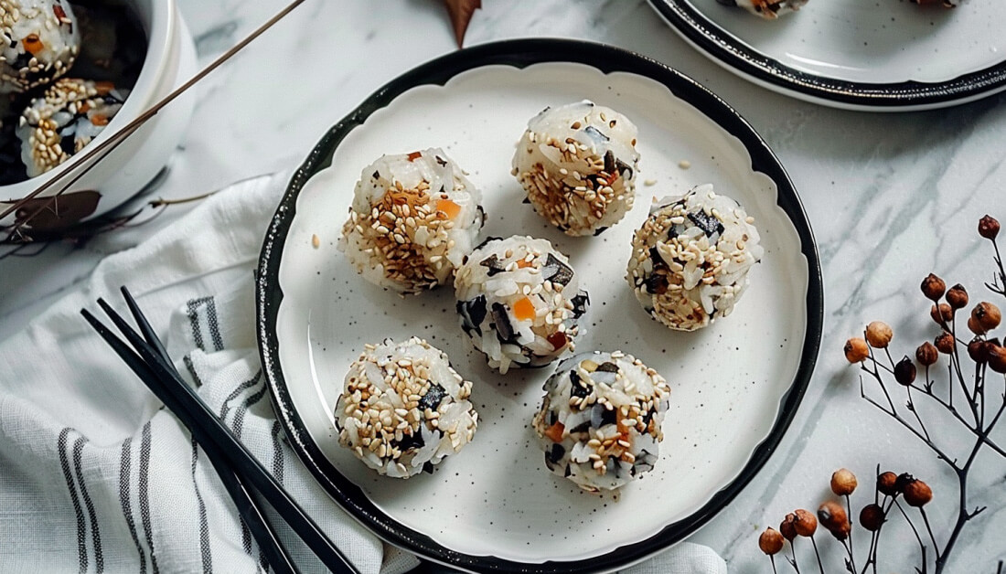 Kulki sushi z tuńczykiem