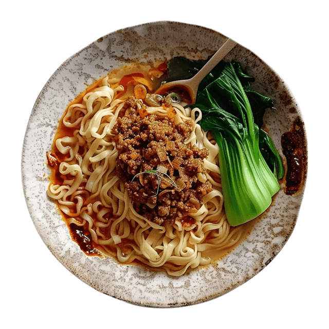 Wegański ramen z niemięsem mielonym