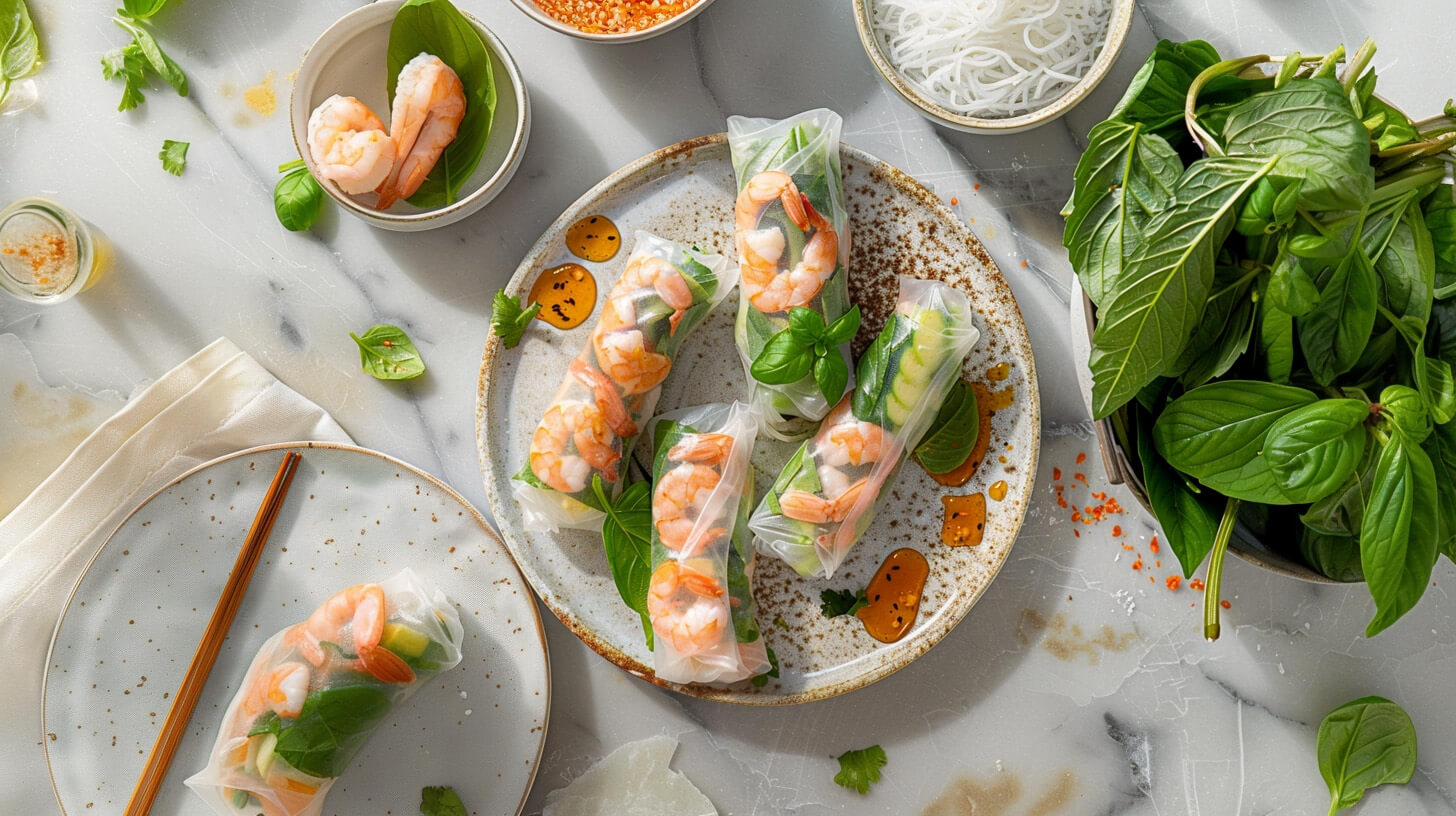 Spring rolls z krewetkami