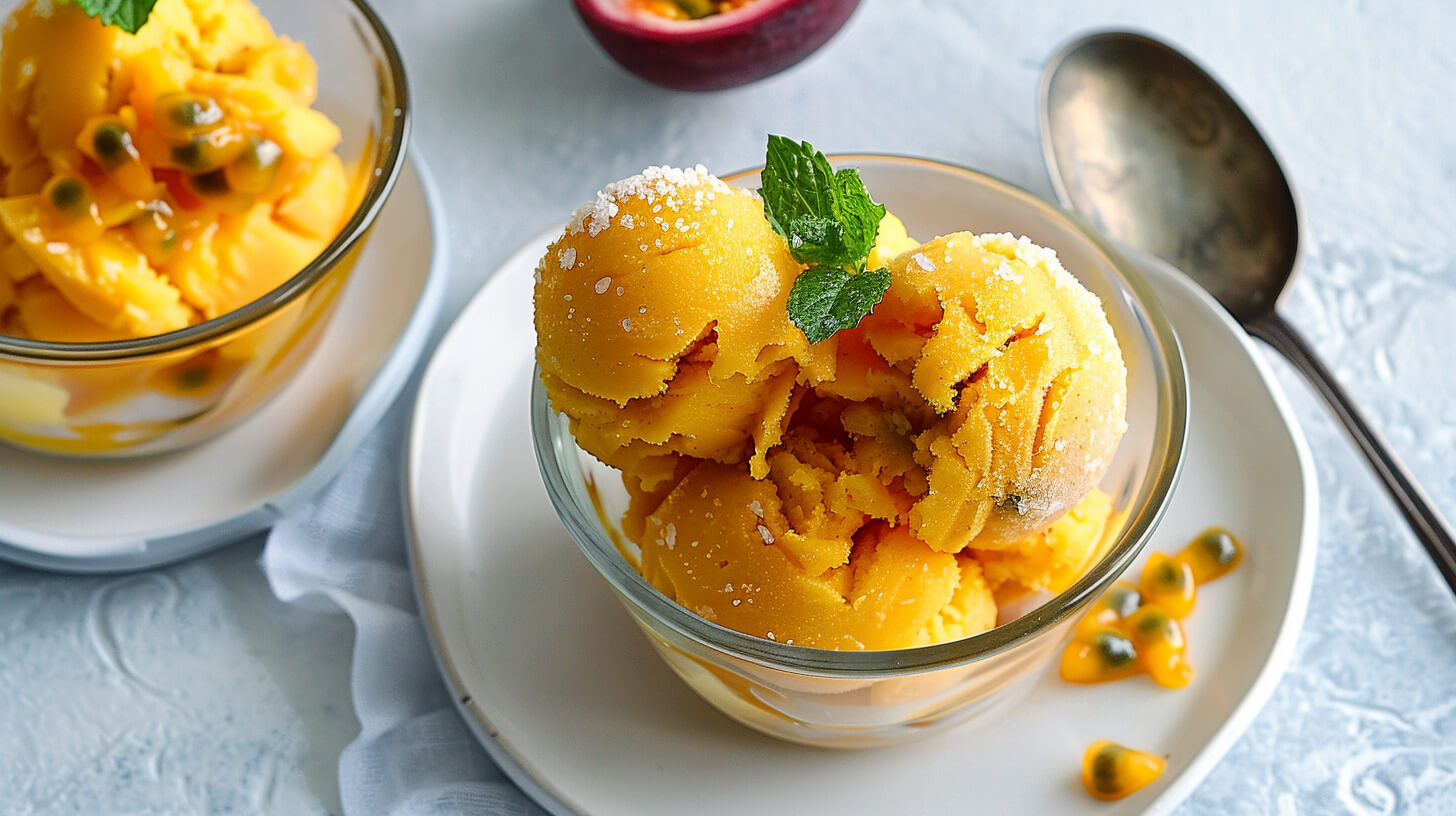 Sorbet mango-marakuja