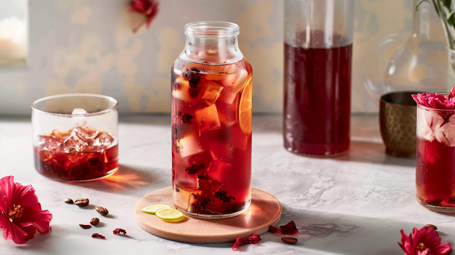 Cold brew z hibiskusa
