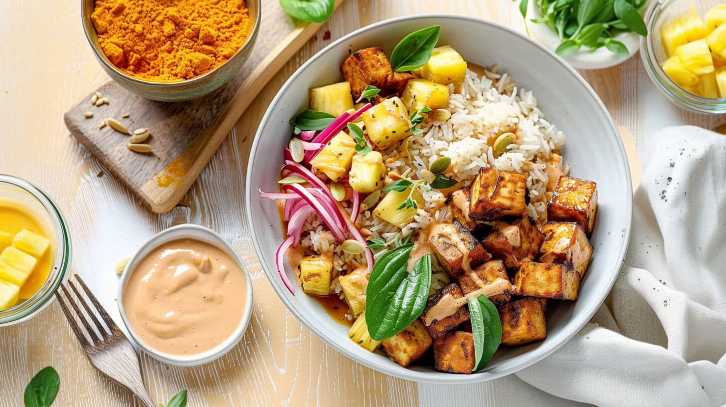 Tofu w hawajskim sosie huli huli