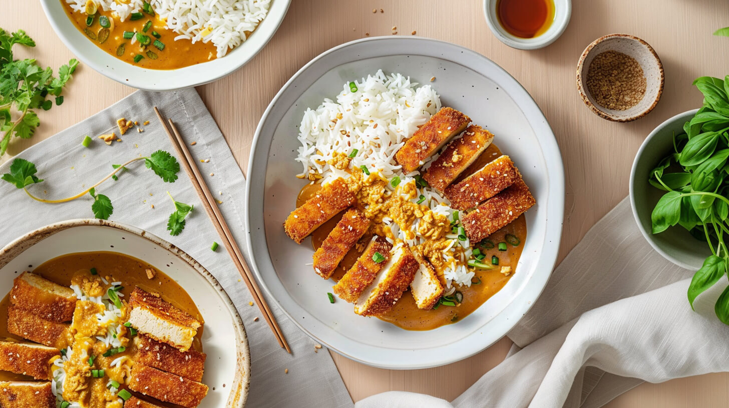 Tofu katsu curry