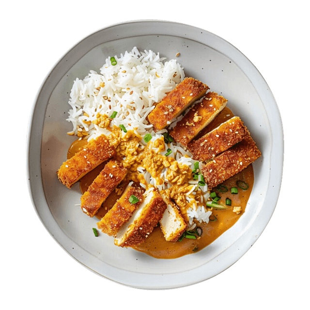 Tofu katsu curry