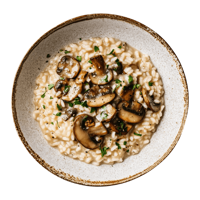 Risotto z grzybami leśnymi i parmezanem
