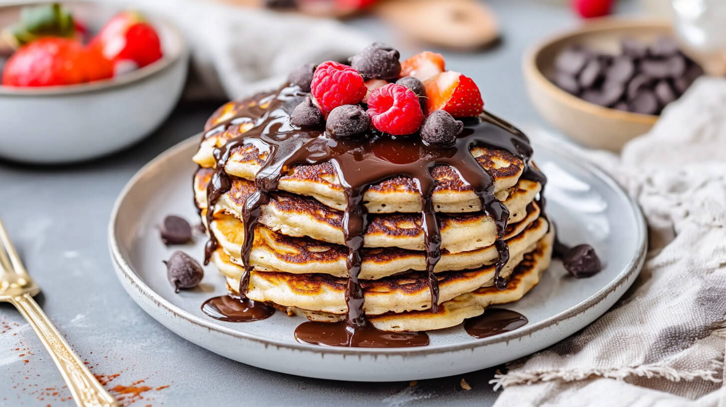 Czekoladowe pancakes