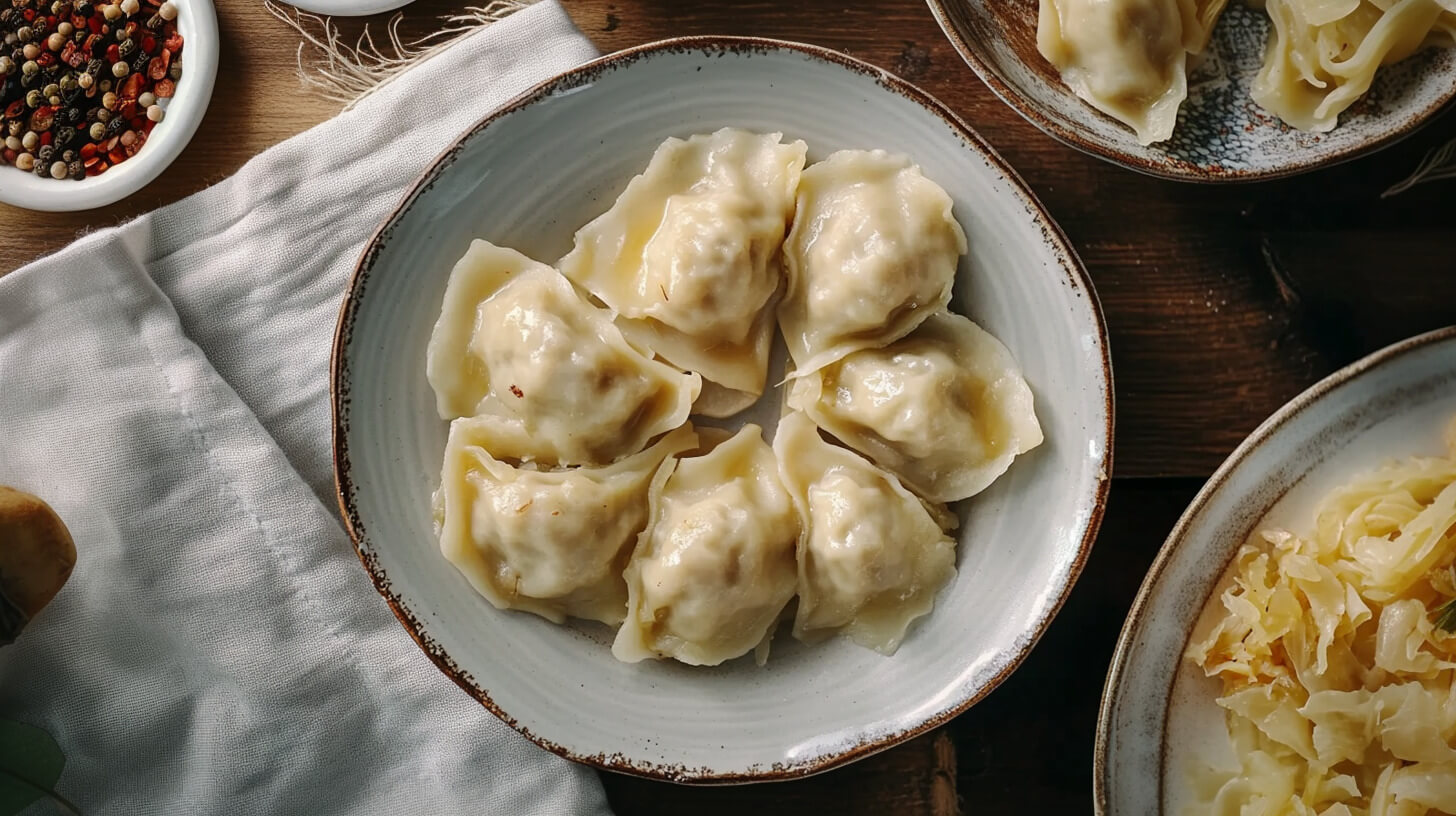 Pierogi z kapustą i grzybami