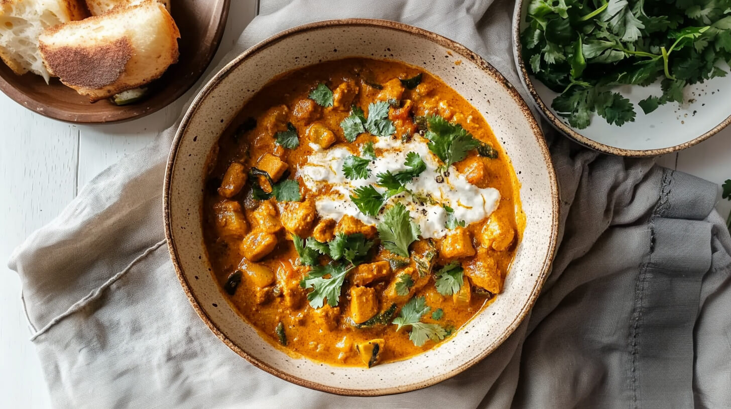 Wegańskie curry z ciecierzycą i seitanem
