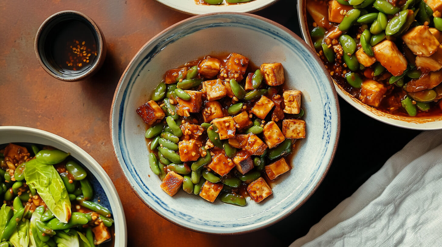 Bób z tofu po koreańsku