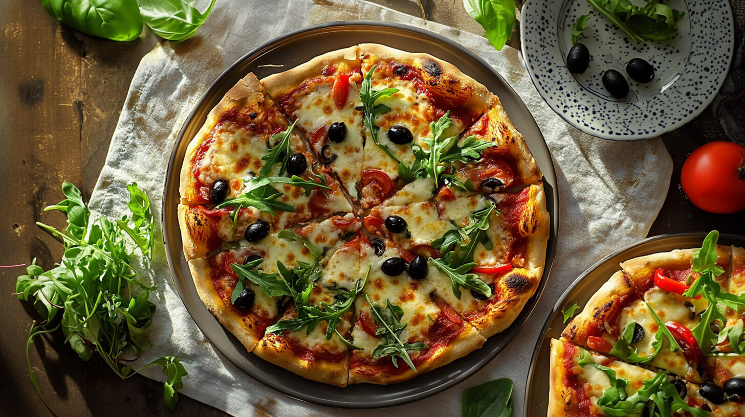 Pizza z serem wegańskim