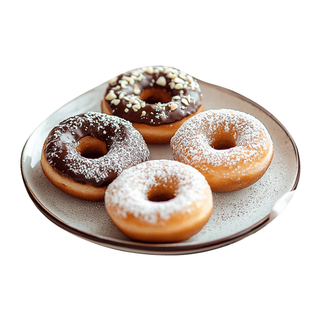 Pieczony donut z czekoladą